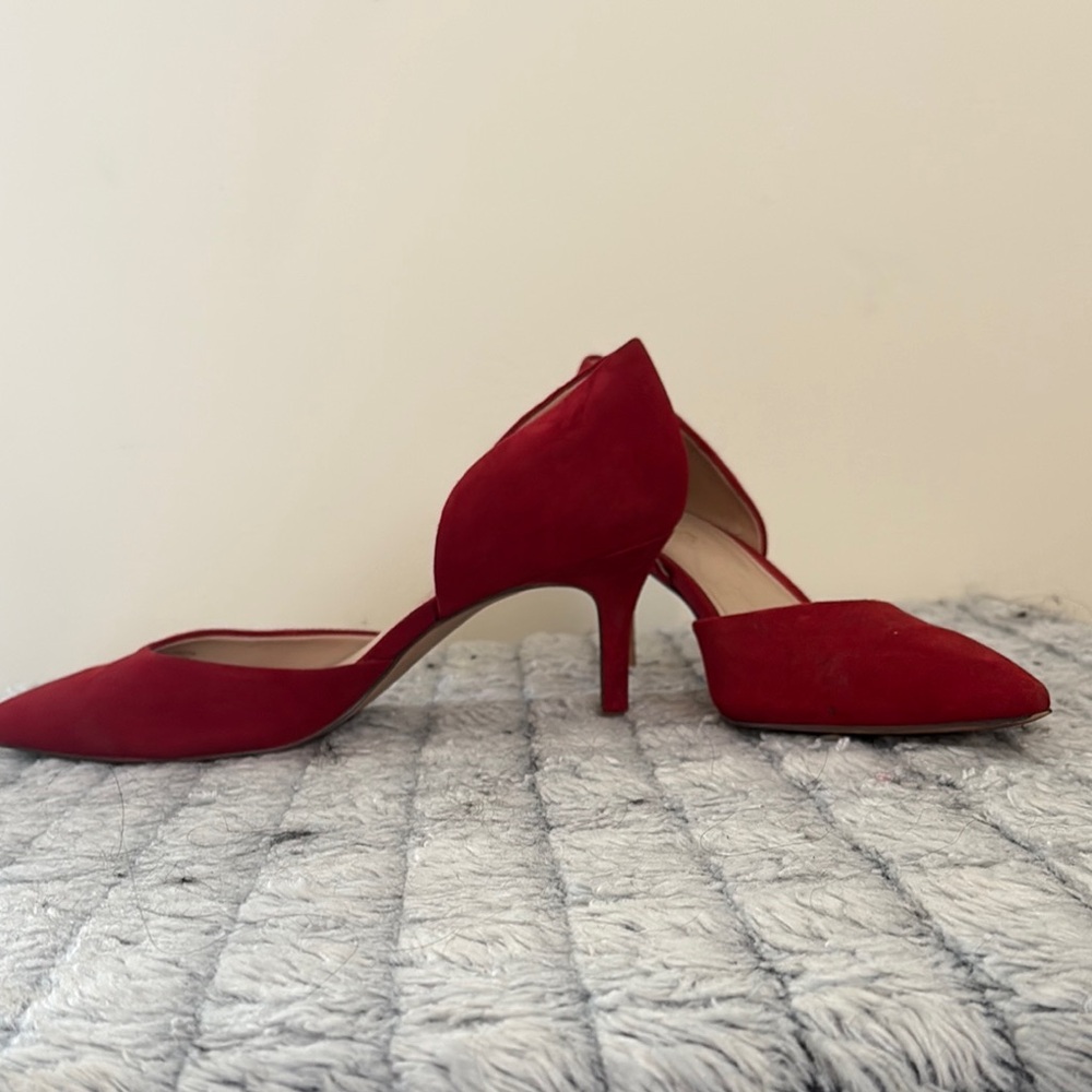 Essex Lane Red Heels D'Orsay Style